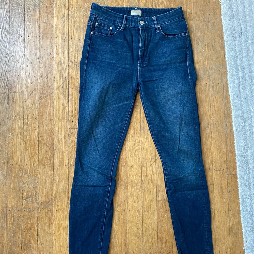 Dark blue Mother skinny jeans